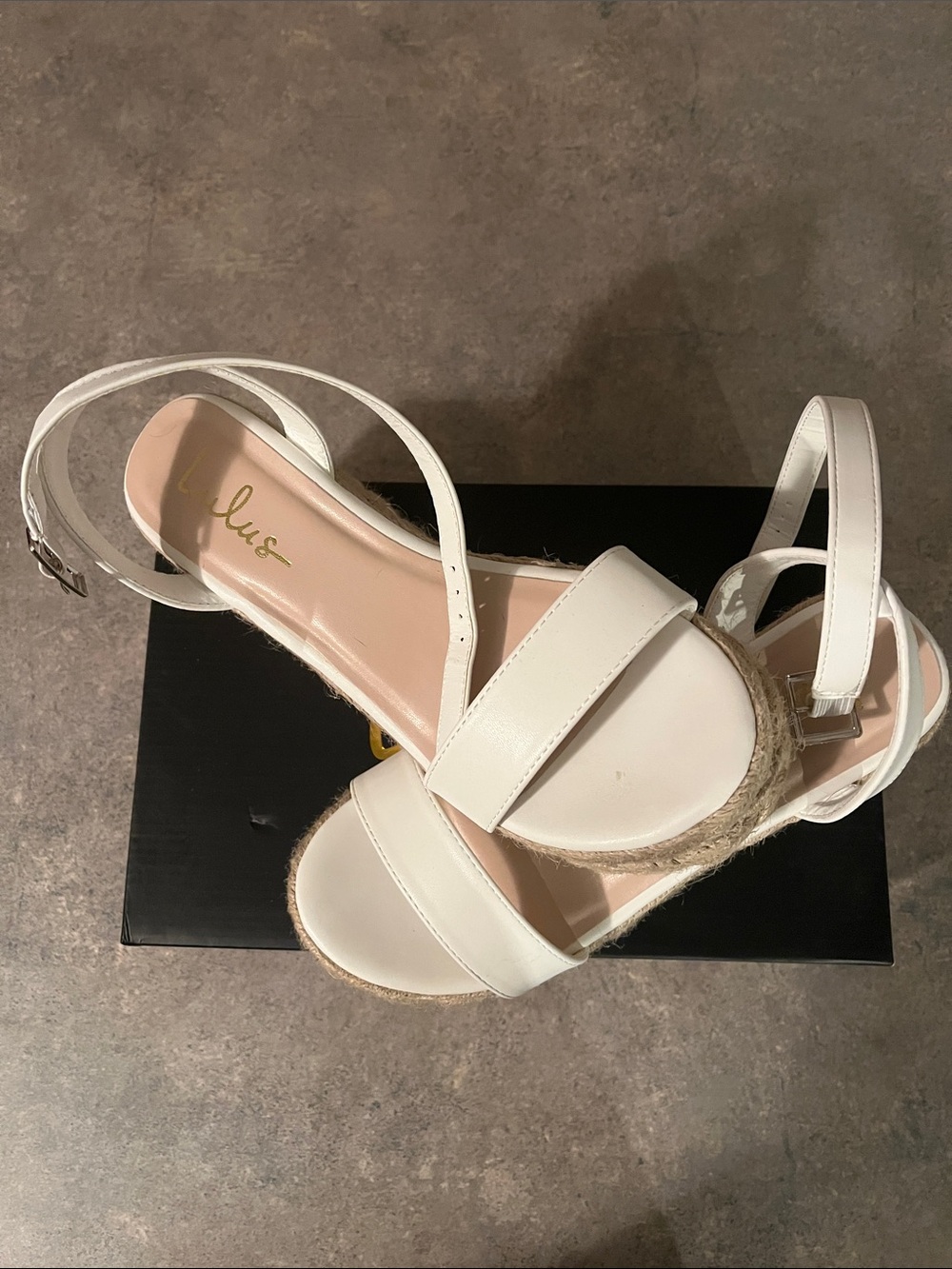 BOGO - Lulus white wedges size 6.5